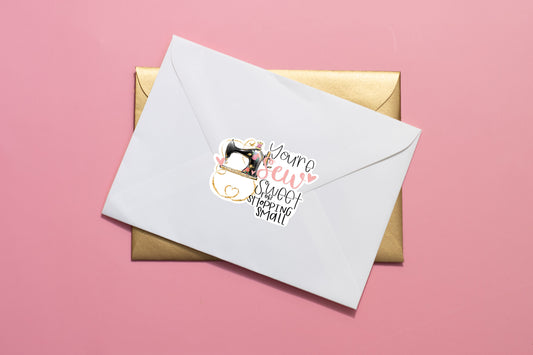 You're Sew Sweet For Shopping Small | Printable Sticker