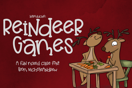 Reindeer Games - A Fun Mixed Case Font