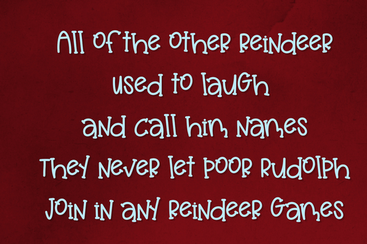 Reindeer Games - A Fun Mixed Case Font
