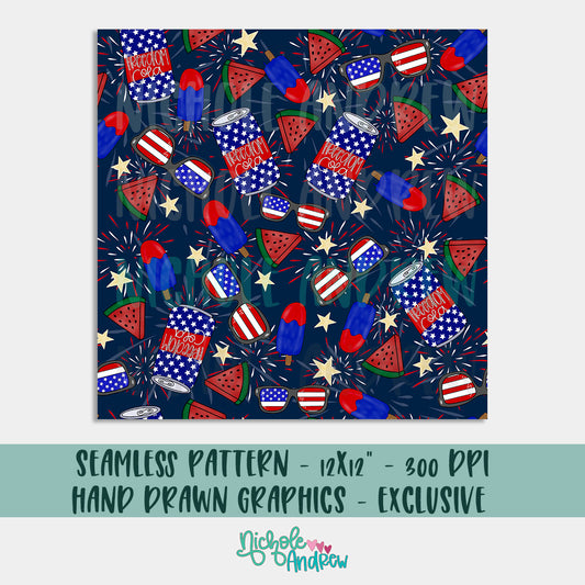 July 4th Exclusive Seamless Pattern