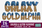 Galaxy Gold Doodle Alphabet