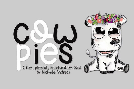 Cow Pies - A Handwritten Font