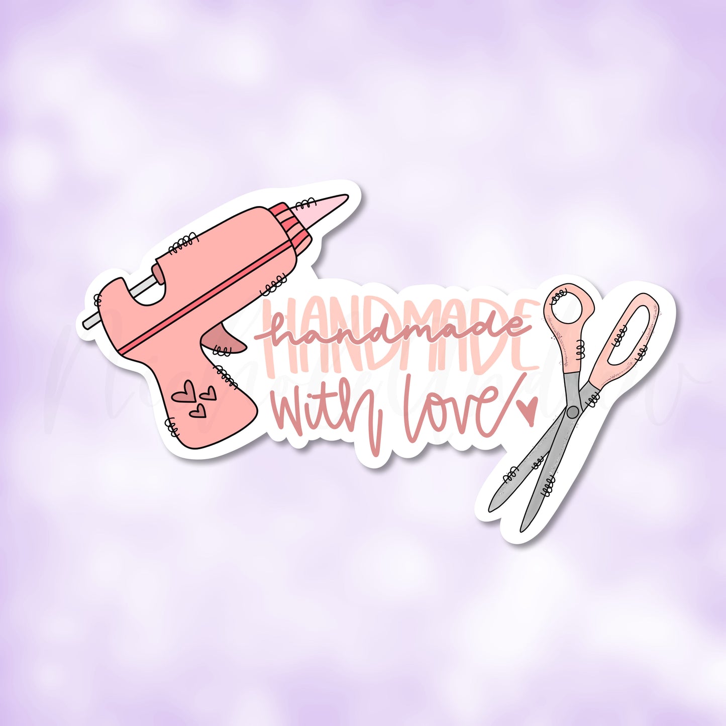 Handmade With Love | Printable Sticker