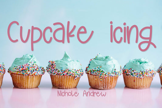 Cupcake Icing | Handwritten Font