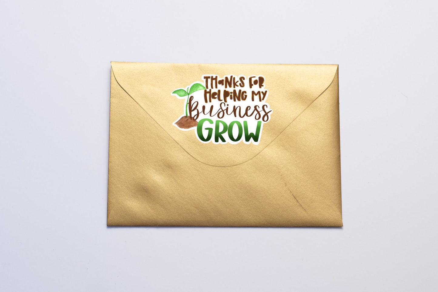 Thank You For Helping My Business Grow | Printable Sticker