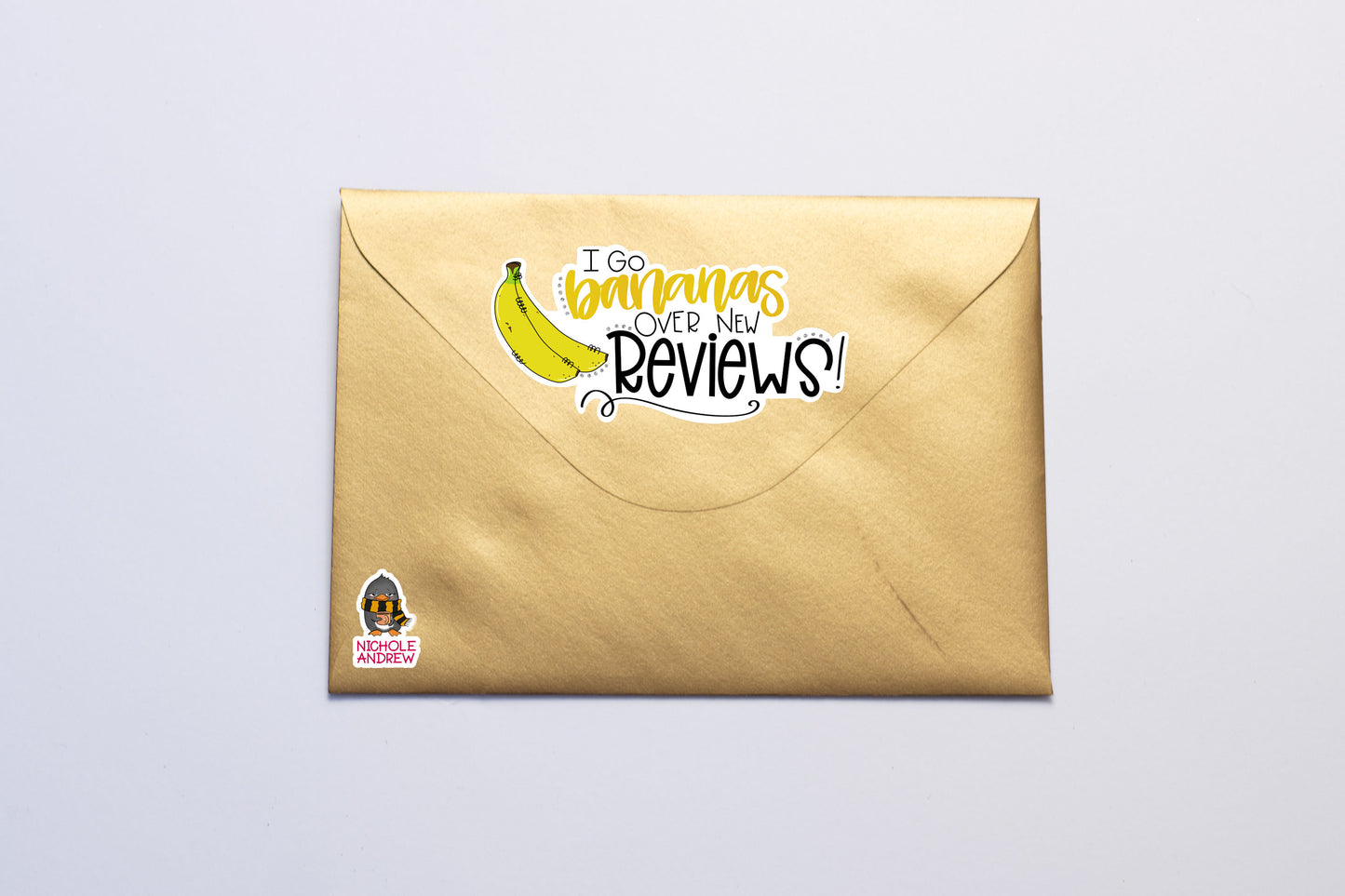 I Go Bananas Over New Reviews | Printable Sticker