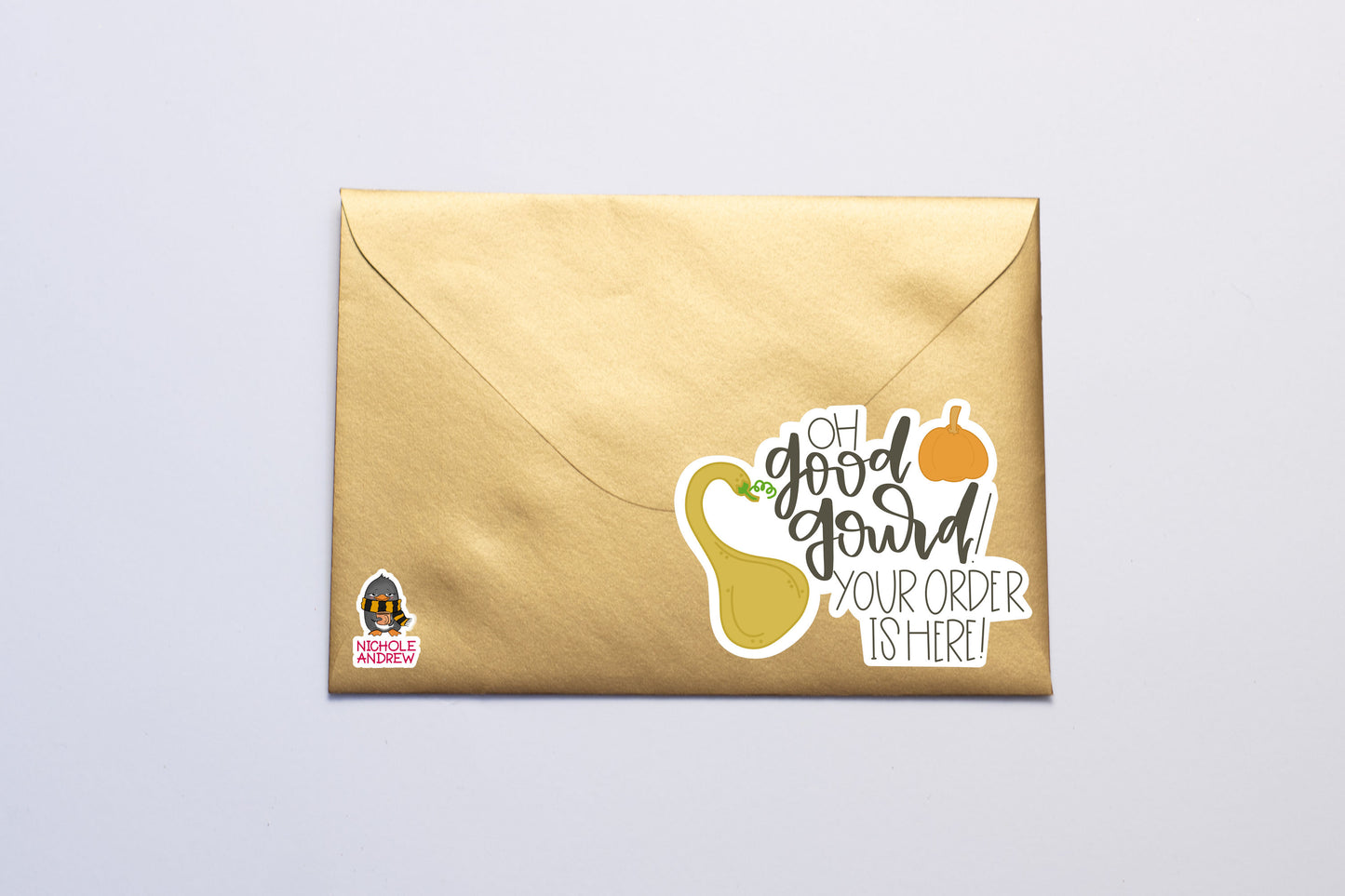 Oh Good Gourd Your Order Is Here | Printable Sticker
