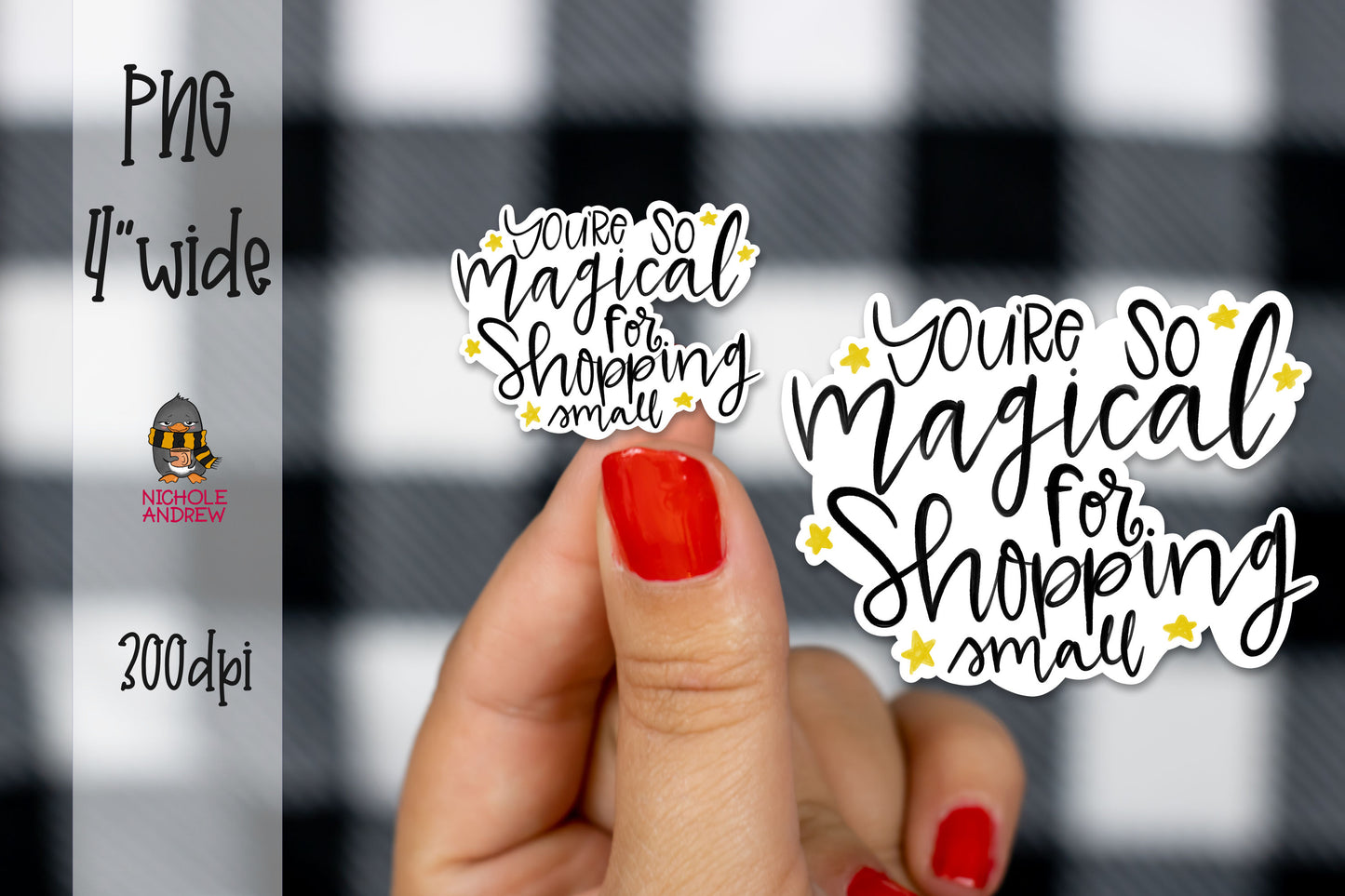 You Are Magical For Shopping Small | Printable Sticker