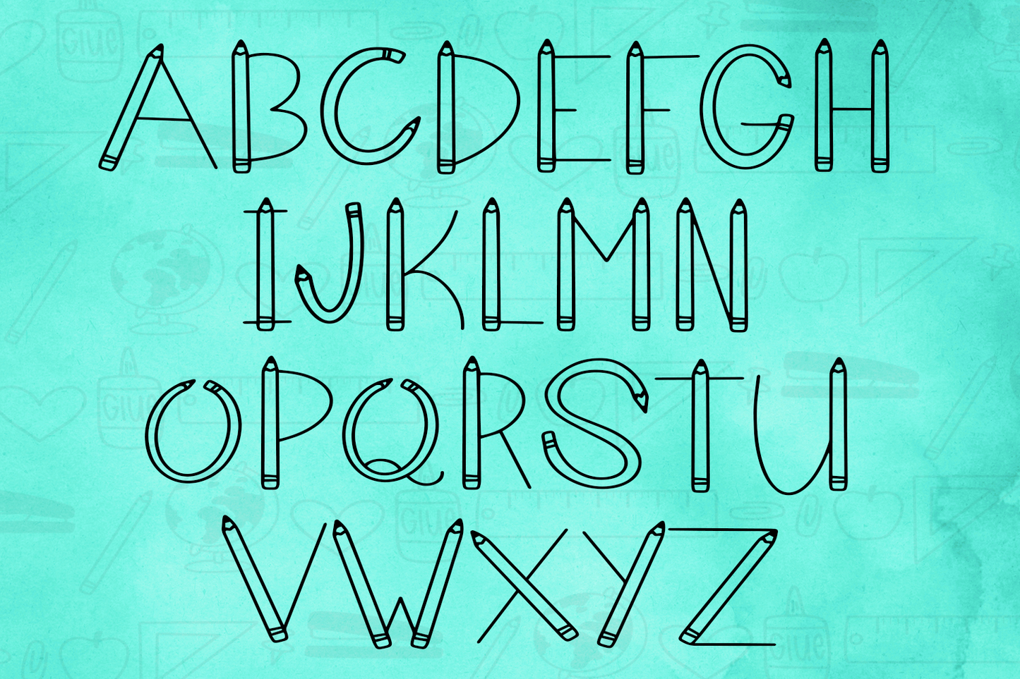 Pencil Point - A Font With Doodles