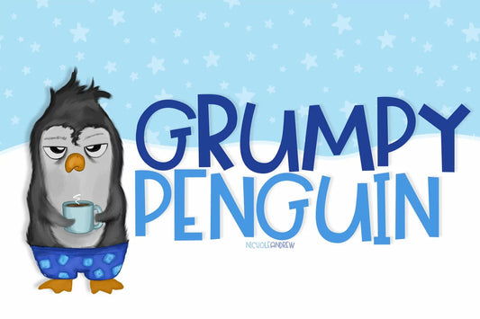 Grumpy Penguin - A Handwritten Font