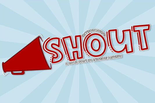 Shout - A Handwritten Font