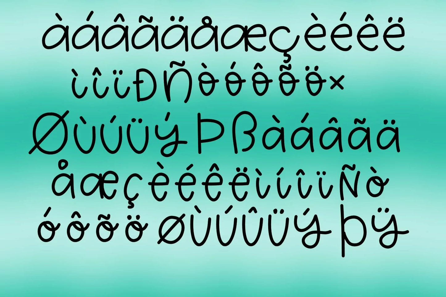 Kangaroo Music - A Quirky Handwritten Font