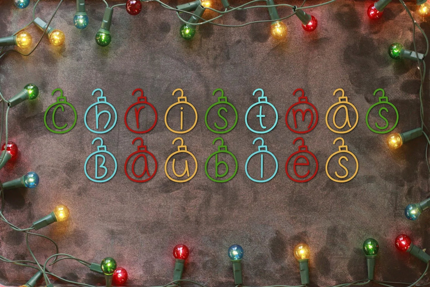 Christmas Baubles - A Handwritten Christmas Font With Doodles