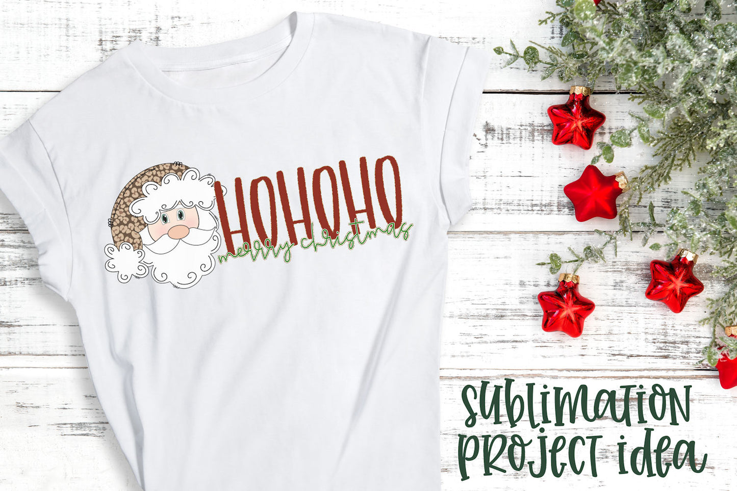 Ho Ho Ho Merry Christmas Sublimation PNG