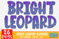 Bright Leopard Doodle Alphabet
