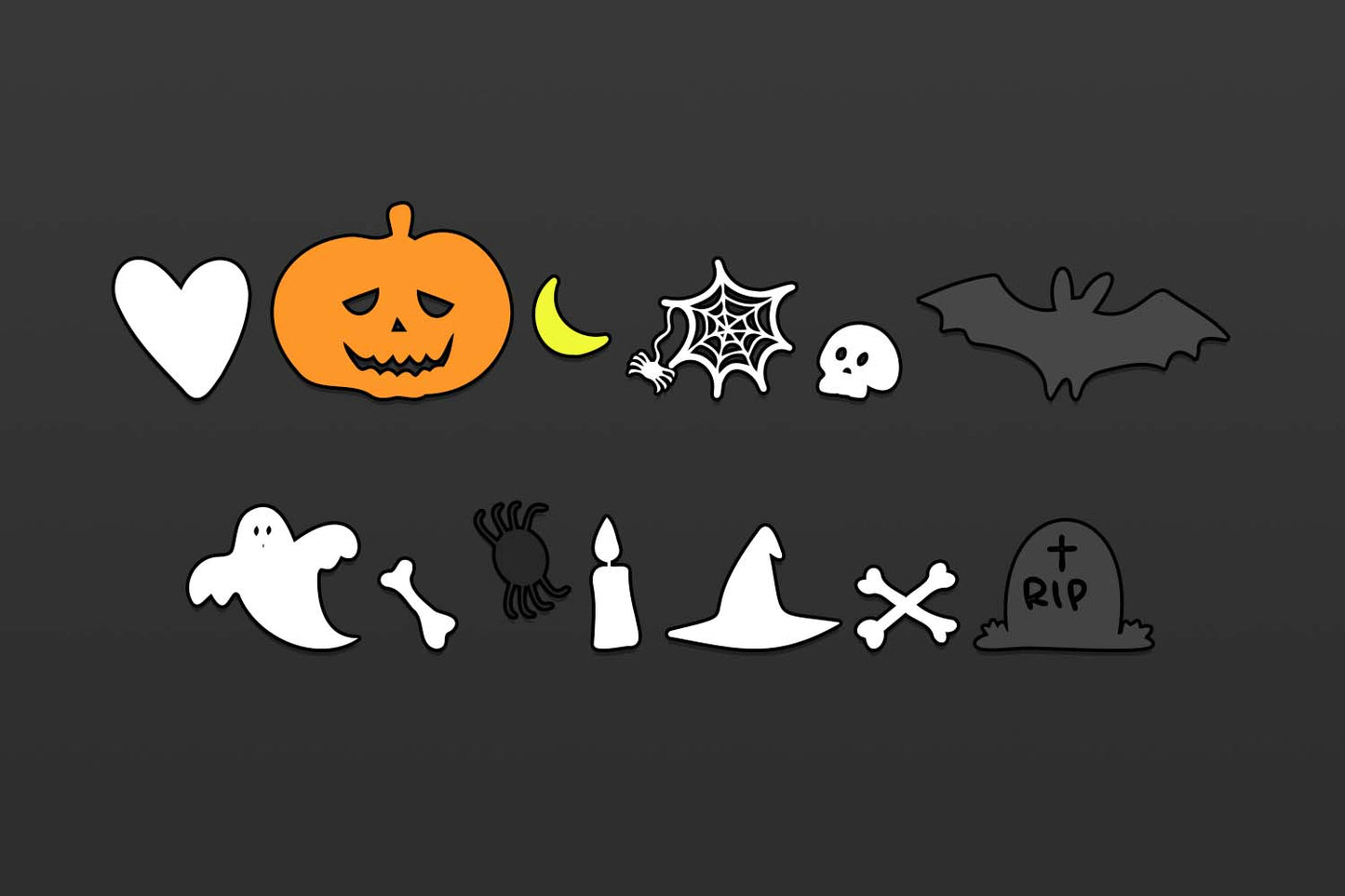 Halloween Bones - A Spooky Font With Doodles