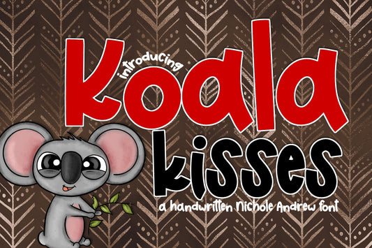 Koala Kisses - A Funky Chunky Handwritten Font