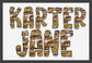 Leopard Stripe Smash Doodle Alphabet