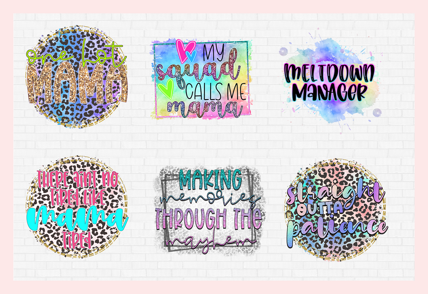 Mama Quotes Sublimation Bundle