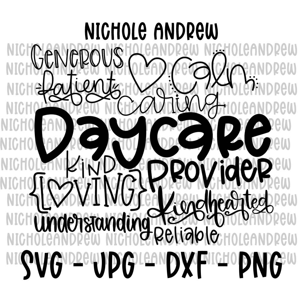 Daycare Hand Lettered SVG