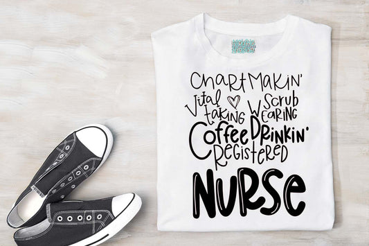 Nurse Hand Lettered SVG