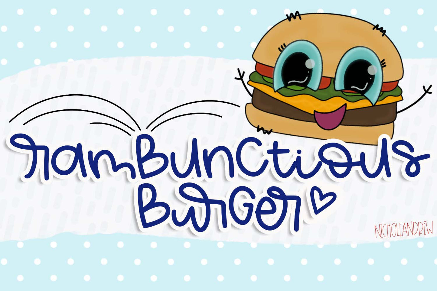 Rambunctious Burger - Handwritten Font
