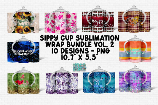 Sublimation Sippy Cup Bundle Vol. 2