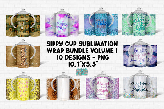 Sublimation Sippy Cup Bundle Vol. 1