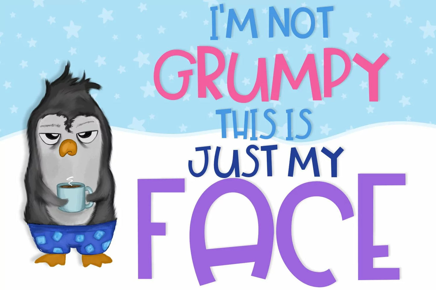 Grumpy Penguin - A Handwritten Font