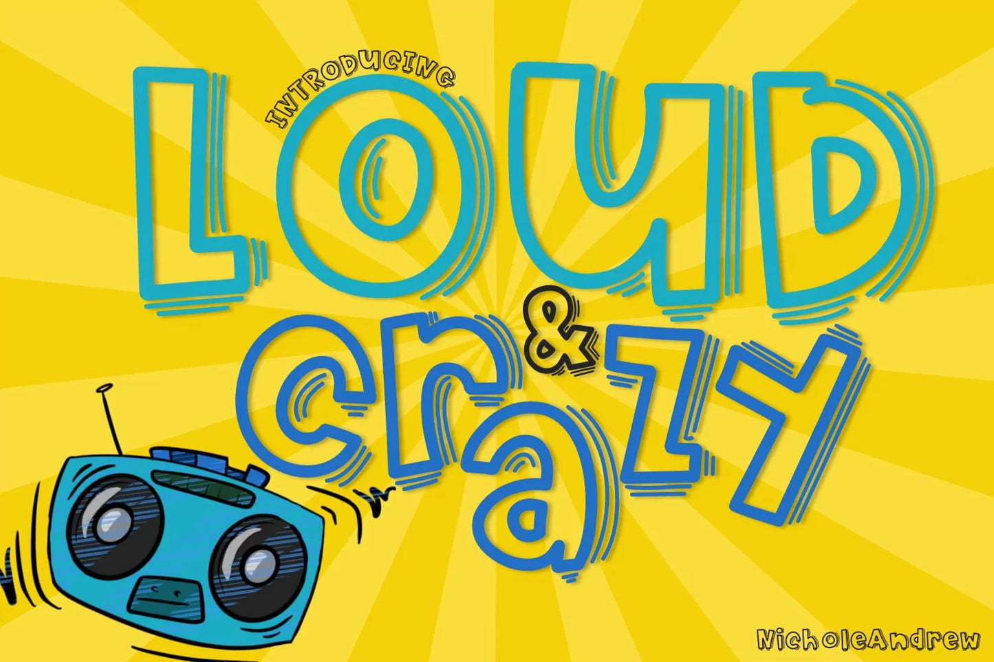 Loud And Crazy - A Handwritten Font