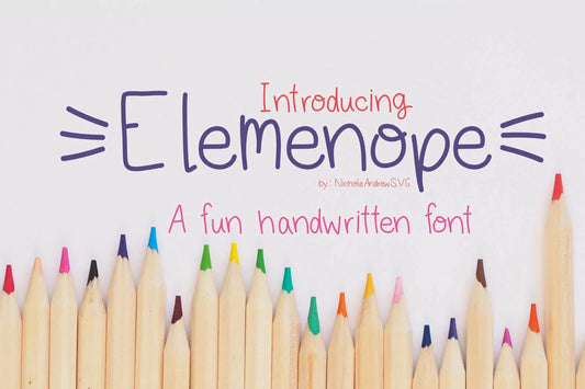 Elemenope - A Handwritten Font