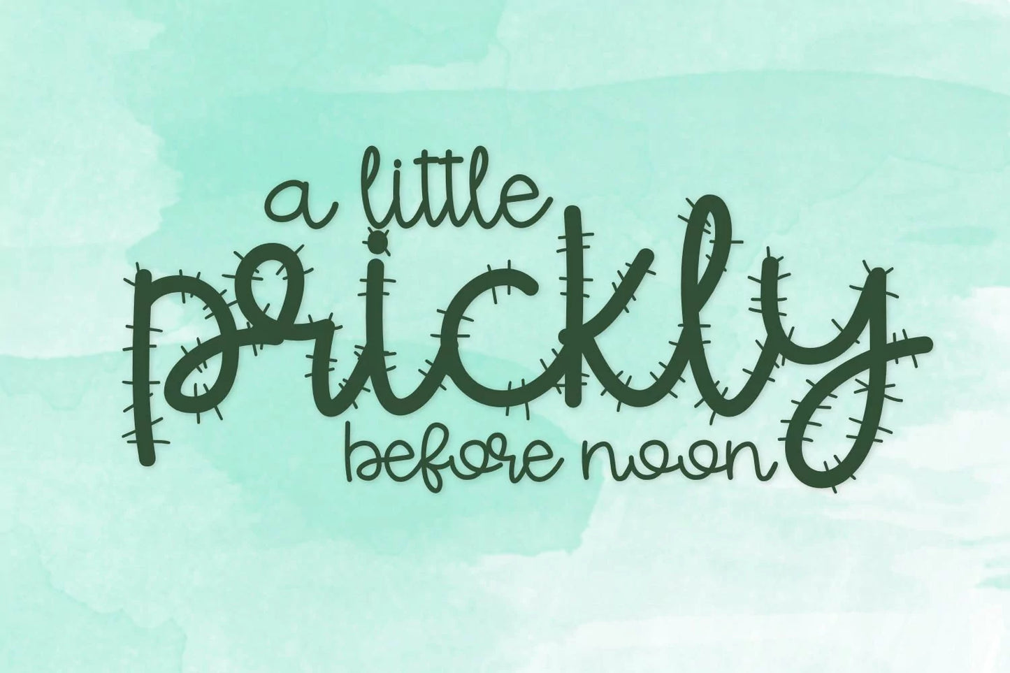 Fancactus - A Prickly Font With Doodles