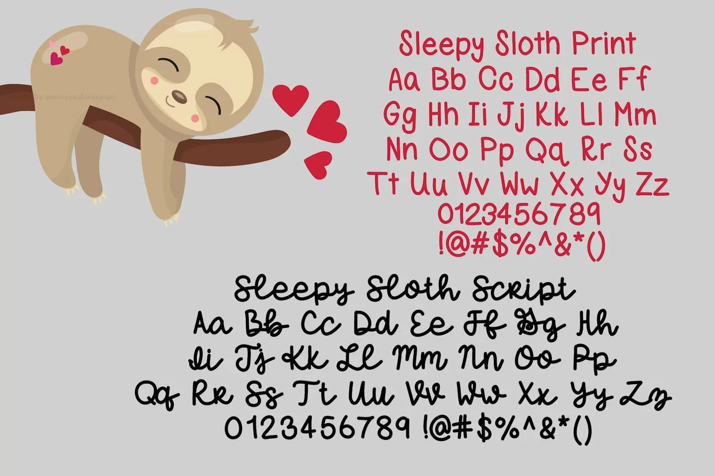 Sleepy Sloth - A Handwritten Font Duo