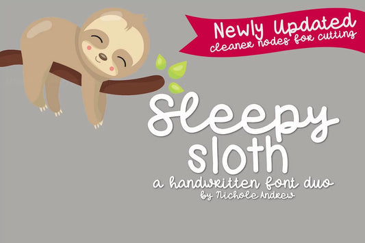 Sleepy Sloth - A Handwritten Font Duo