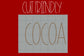 Cocoa Mug - A Thin Handwritten Font