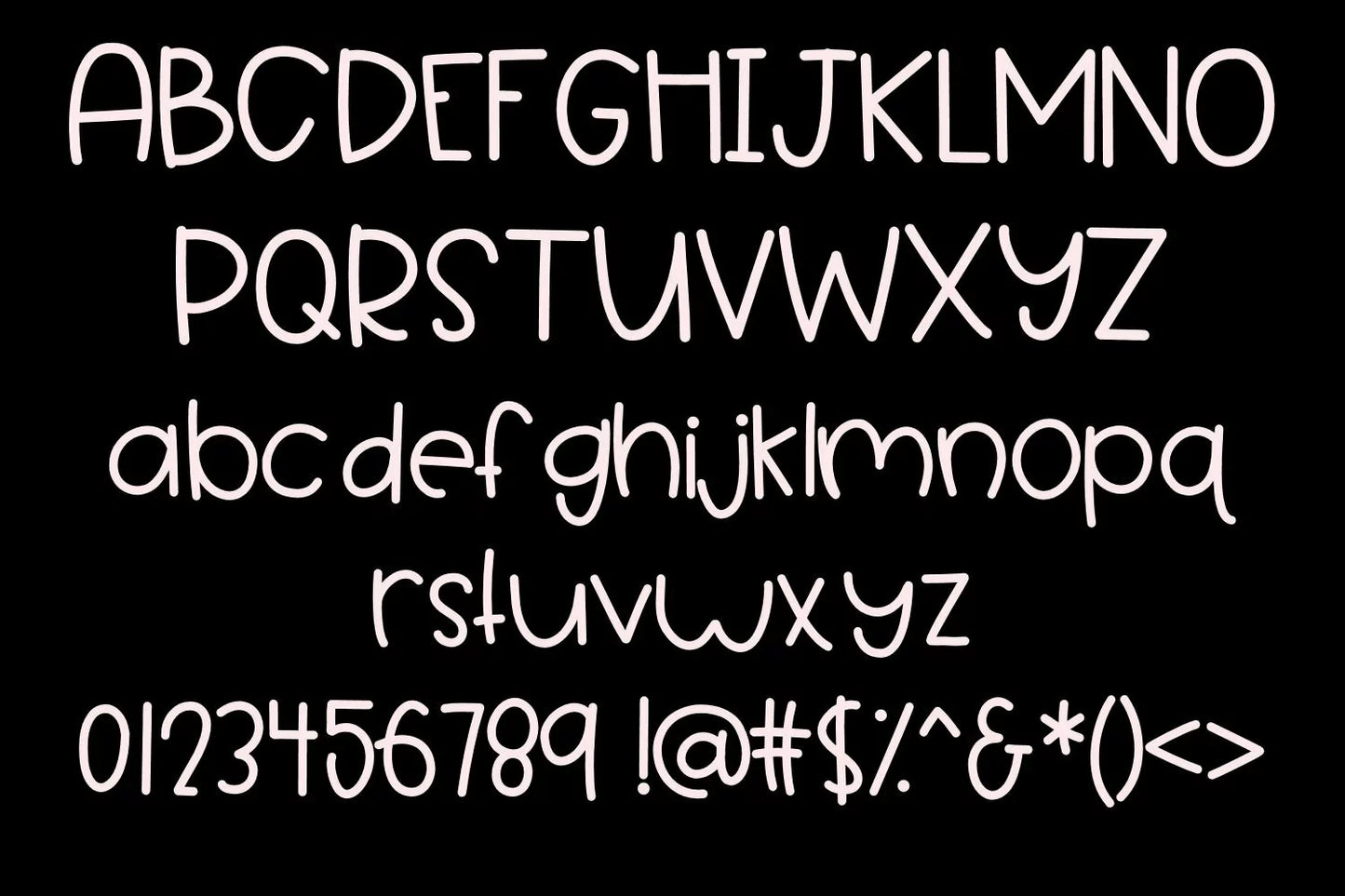 Marshmallow Floof - A Handwritten Font