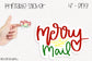 Merry Mail - PNG Printable Sticker
