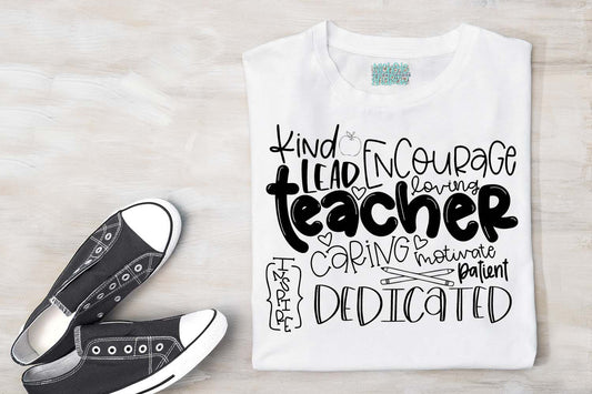 Teacher Hand Lettered SVG